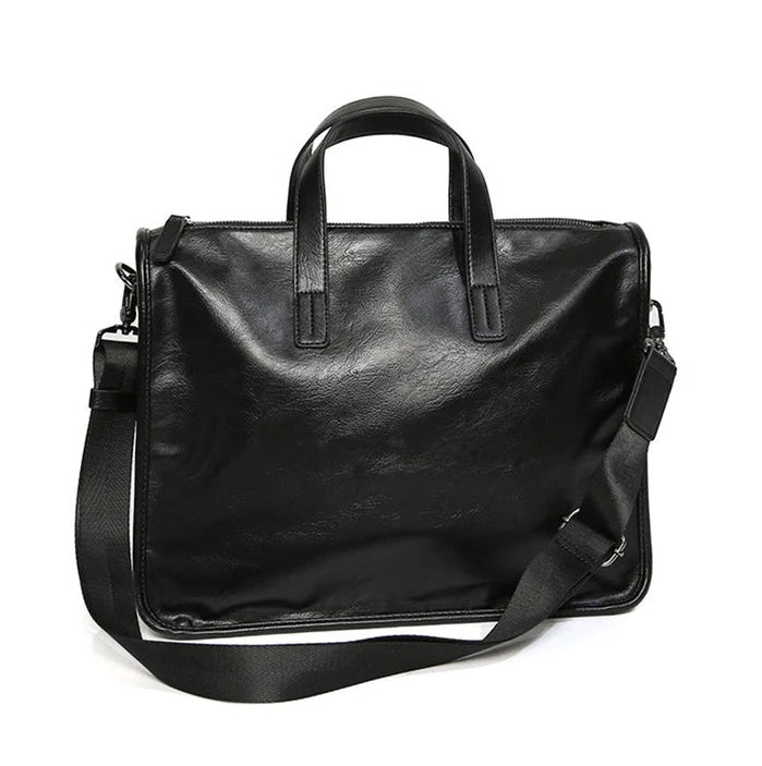 Casual portable shoulder bag for men, large-capacity cross-body Korean business travel computer bag, briefcase